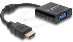 Delock Átalakító HDMI dugó - VGA aljzat fekete (DL61077) (DL61077)