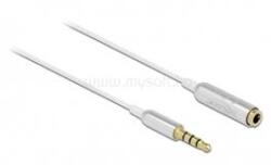 Delock 66072 4tűs 3, 5mm Jack apa > anya 50cm fehér hosszabbító kábel (DL66072) (DL66072)