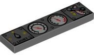 LEGO® Placă netedă 4 X 1 decorată - bord tren (4215740)
