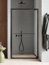 NEW TRENDY New Varia uși de duș 80 cm culisantă negru mat/sticlă transparentă D-1367A (D1367A)