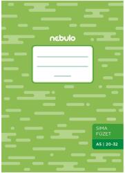 Nebulo Nebulo: Tűzött sima füzet 20-32 A/5 (TF-ECO-A5-SI) - innotechshop