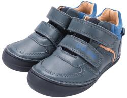 D. D. STEP pantofi pentru băieți fără căptușeală, cu închidere cu velcro albastru (14F2D4)