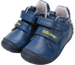 D. D. STEP pantofi pentru băieți, cu talpă moale, fără căptușeală, cu închidere cu velcro, pentru primii pași albastru (14F2A9)