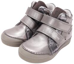 D. D. STEP pantofi pentru fete cu unicorn, luminoși, fără căptușeală, cu închidere cu velcro gri (14F403)