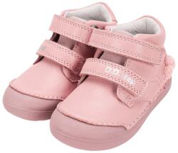 D. D. STEP pantofi pentru fetițe cu model de pisicuță, fără căptușeală, cu închidere cu velcro, pentru primii pași roz (14F3E9)