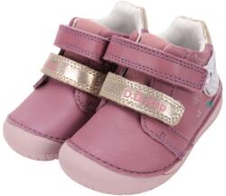 D. D. STEP Pantofi pentru fete Barefoot, cu model de bufniță, fără căptușeală, cu închidere cu velcro mov (14F3FE)