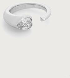 Guess inel pentru femei din oțel inoxidabil cu zirconiu cubic CRYSTAL LOVE 9BY2-AKDYZL_SLV (JUBR06.362JW)