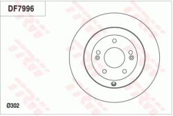 TRW Féktárcsa tömör Ø302mm DF7996