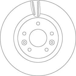 TRW Féktárcsa szellőző Ø296mm DF6786