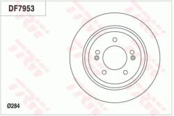 TRW Féktárcsa tömör Ø284mm DF7953