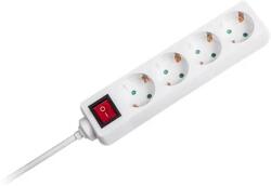 V-TAC Prelungitor 4 Cai Cu Intrerupator 1.5m( 3g1.5mm2) Alb (sku-8764)