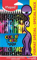 Maped Színes ceruza készlet, háromszögletű, MAPED "Color'Peps Monster" 18 különböző szín (COR_IMA862600)
