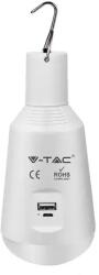 V-TAC Bec Led E27 7w 3in1 Cu Acumulator Incarcare Solara Si Usb (sku-2857)