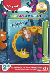 Maped Színes ceruza készlet, fém perselyben, MAPED „Jungle Fever Infinity Kidy, 12 különböző szín (COR_IMA864601)
