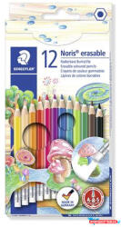 STAEDTLER Színes ceruza készlet radírral, hatszögletű, STAEDTLER "Noris Club", 12 különböző szín (TS14450NC12)