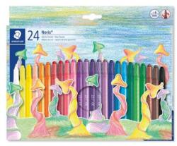 STAEDTLER "Noris 221" színes zsírkréta, kihúzható, 24 db