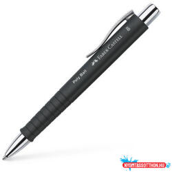 Faber-Castell Golyóstoll, 1 mm, XB, nyomógombos, fekete tolltest, FABER-CASTELL "Poly Ball", kék (TFC241153) - nyomtassotthon