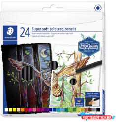 STAEDTLER Színes ceruza készlet, hatszögletű, STAEDTLER "149 C", 24 különböző szín (TS149CC24)