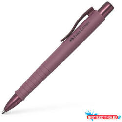 Faber-Castell Golyóstoll, 1 mm, XB, nyomógombos tolltest, bordó tolltest, FABER-CASTELL "Poly Ball Urban", kék (TFC241119) - nyomtassotthon