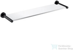 Omnires MODERN PROJEKT 55 cm-es üvegpolc, matt fekete MP60930BL (MP60930BL)