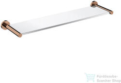 Omnires MODERN PROJEKT 55 cm-es üvegpolc, polírozott réz MP60930CP (MP60930CP)