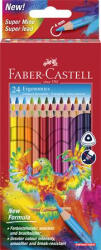 Faber-Castell Színes ceruza készlet, háromszögletű, FABER-CASTELL "Papagáj", 24 különböző szín (COR_TFC116544)