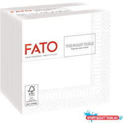 FATO Szalvéta, 1/4 hajtogatott, 24x24 cm, FATO "Smart Table", fehér (COR_KHH666)