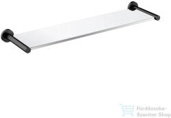 Omnires MODERN PROJEKT 55 cm-es üvegpolc, szálcsiszolt grafit MP60930GR (MP60930GR)