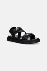 Elisabetta Franchi gyerekszandál bőrből - fekete 37 - answear - 46 990 Ft