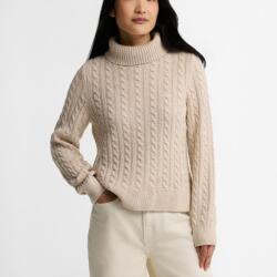 Barbour Ambleside Cable-Knit Rollneck Jumper - Oatmeal - 10