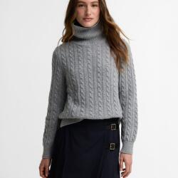 Barbour Ambleside Cable-Knit Rollneck Jumper - Grey Marl - 12