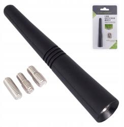 Carmotion Autós antenna árboc 9 cm gumírozott univerzális 3 adapter (58532)