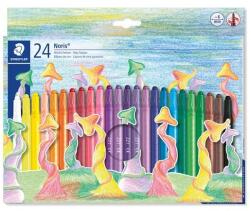 STAEDTLER Zsírkréta, kitekerhetõ, STAEDTLER "Noris® 221", 24 különbözõ szín (24 db) (TS221NWP24)