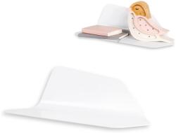  Fali polc fém 50FORM Luna R fehér akasztós loft modern (x002gfqqk3)