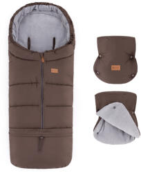 PETITEMARS PETITE&MARS Jibot 3v1 téli bundazsák + Jasie babakocsi kesztyű szett Dark Walnut