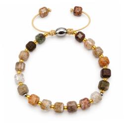  Bratara Lodolit (Cuart Shamanic) Cub Fatetat 7x7 mm Diametru 57 mm cu Inox 316L 1 Buc - concepttropic - 140,00 RON