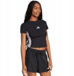 adidas Női póló adidas Essentials 3-Stripes Slim Baby fekete-fehér JC8325 (06166)