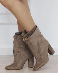 MARQUIIZ Cizme scurte dama kaki cu toc gros 2911A 19 (2911AKHAKI-38)