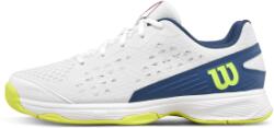 Wilson Rush Pro Junior L Snow White/ Snow White/ Ensignia Blue gyerek teniszcipő