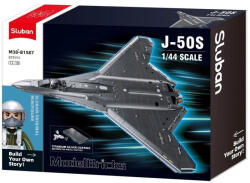 Sluban Model Bricks Army - J-50S szuperszonikus vadászbombázó repülőgép építőjáték készlet (M38-B1587)