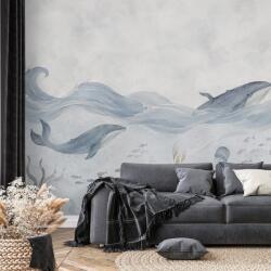 Dovido Tapet autoadeziv balene delicate sub suprafață - 490x330