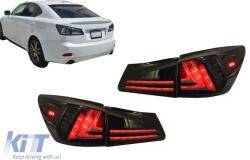 KITT Full LED hátsó lámpa LEXUS IS XE20 (2006-2012) fénycsöves Facelift New XE30 sötétített (TLLXISXE20S)