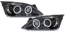 KITT Lightning Fényszóró Ford Mondeo 00-07, 2 helyzetjelző gyűrűvel, fekete (SWF10B)