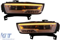 KITT Lightning Full LED fényszórók Audi Q3 8U Facelift (2014-2017) modellhez, Xenonról LED-re konverzió (HLAUQ38U)