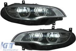 KITT Lightning Fényszóró 3D dupla Angel Eye BMW X6 E71 (2008-2012), fekete (HLBME71LED)