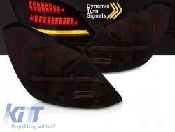  LED tuning hátsó lámpa szett Mercedes C-osztály W205 sedan 2014-2021, fekete-piros alap, dinamikus irányjelzővel, bal és jobb (ABMETX6010267)