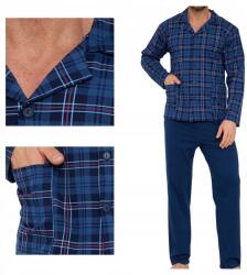 Cornette Férfi hosszú ujjú cipzáras pamut pizsama 114/84 2XL (PM-114-XXL-684906-83)