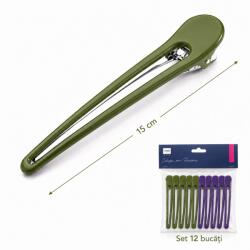 Labor PRO Clipsuri par MAXI - set 12 buc - VERDE MOV (F312VM)