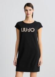 LIU JO Eredeti Ruha Kerek Nyakú Rövid Ujjú Fekete S