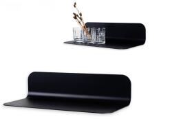  Loft fém fali polc 50FORM 35x20 cm fekete ipari (x002gue2z9)